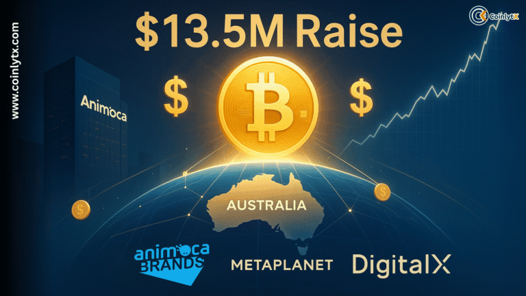 "Australian fund manager DigitalX raises AU$20.7 million to increase its bitcoin holdings, with $12.9 million going directly into BTC. Backed by major investors like Animoca Brands, ParaFi Capital, and Metaplanet’s CEO, the move signals growing institutional confidence in bitcoin as a long-term asset. Strategic advisors Yat Siu and Hervé Larren join the team as the company deepens its crypto strategy."