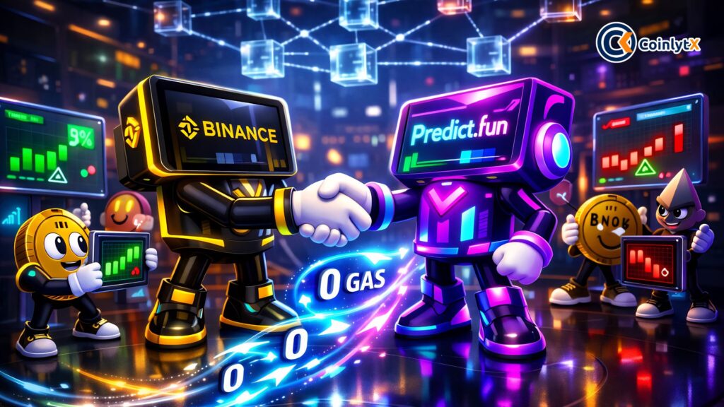 Binance and Predict.fun Partner to Offer Gasless Prediction Trading