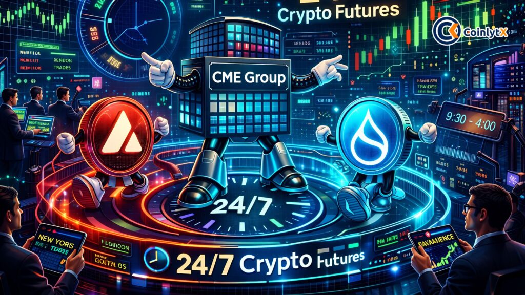 CME Group Now Offers 247 Crypto Derivatives With Avalanche and Sui Futures