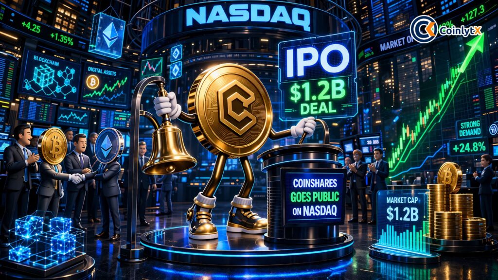 CoinShares Goes Public on Nasdaq in Massive $1.2B Crypto Deal