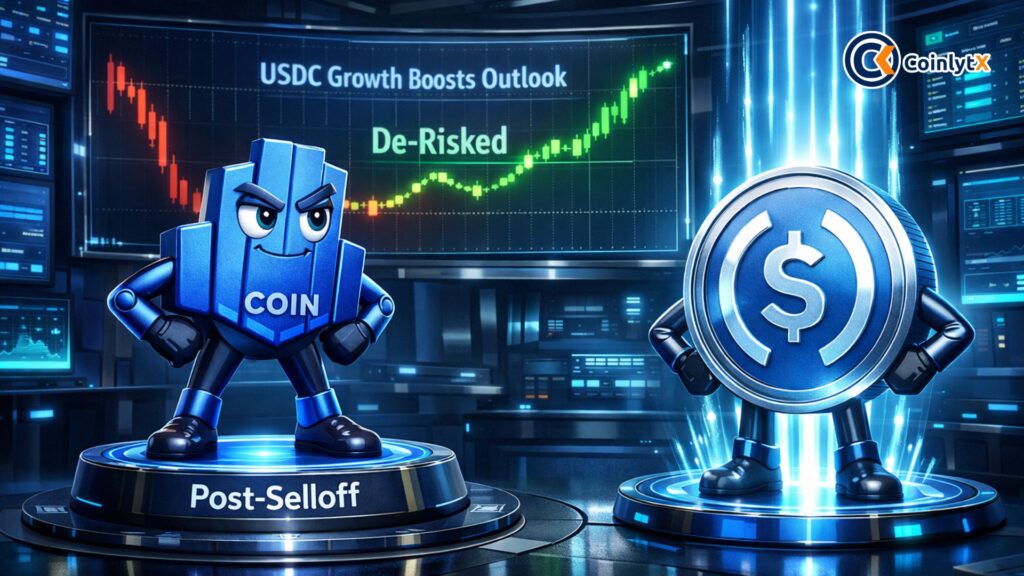Coinbase Stock ‘De-Risked’ After Selloff as USDC Growth Boosts Outlook