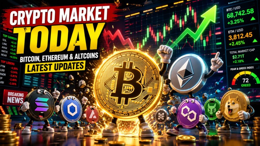 Crypto Market Today Bitcoin, Ethereum & Altcoins Latest Updates 