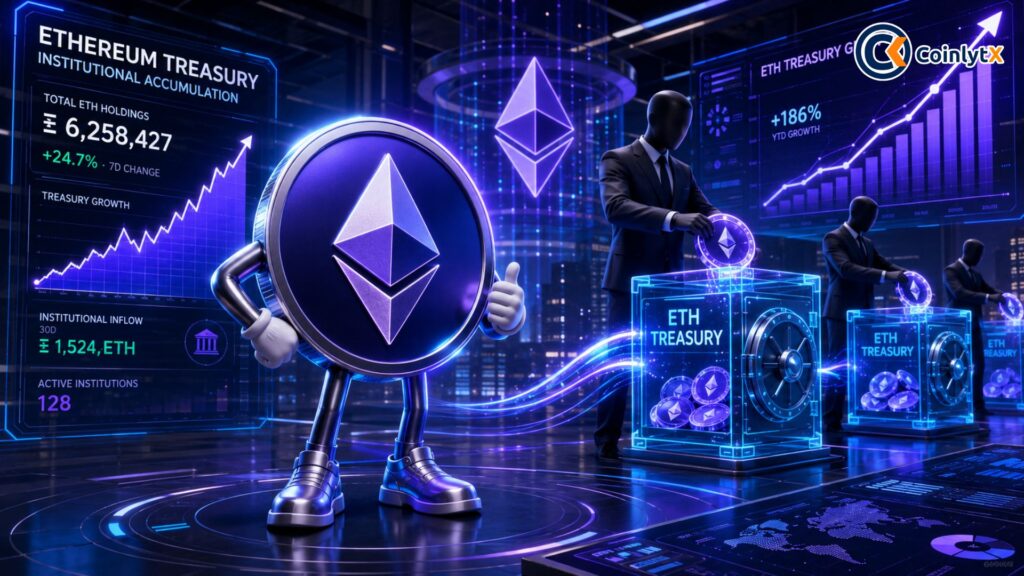 Ethereum Sees Treasury Growth Spike as Big Investors Step In